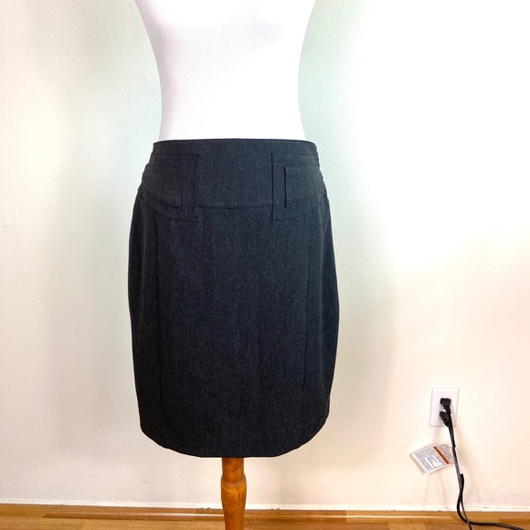 Express High Waisted Grey Tailored Skirt size 8 - Picture 6 of 16